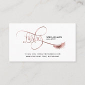 Lange wimpers & wenkbrauwen Make-up Artist Roos Go Klantenkaartje (Achterkant)