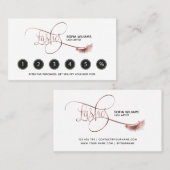 Lange wimpers & wenkbrauwen Make-up Artist Roos Go Klantenkaartje (Voorkant / Achterkant)