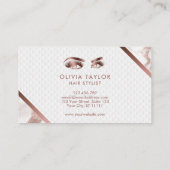 Lange wimpers & wenkbrauwen Make-up Artist Roos Go Visitekaartje (Achterkant)