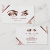 Lange wimpers & wenkbrauwen Make-up Artist Roos Go Visitekaartje (Voorkant / Achterkant)
