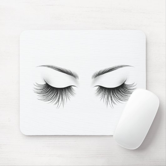 Lange wimpers Wimper Extensions Beauty Muismat (Met muis)