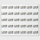 Lange winter cadeaupapier (Vlak)