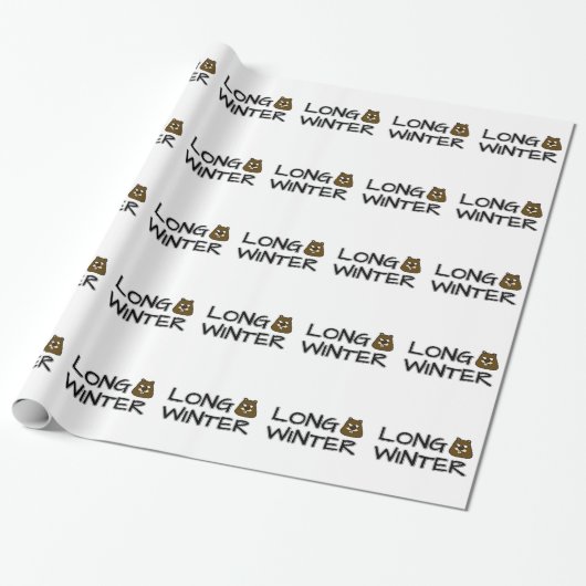 Lange winter cadeaupapier (Uitgerold)