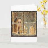 Lange winternachten Wenskaart Kaart (Gele Bloem)