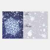 Lange Winter's Night Gift Label Stickers (Voorkant)