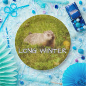 Lange winterse borden papieren bordje (Feest)