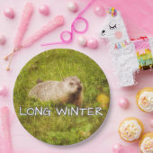 Lange winterse borden papieren bordje (Feest)