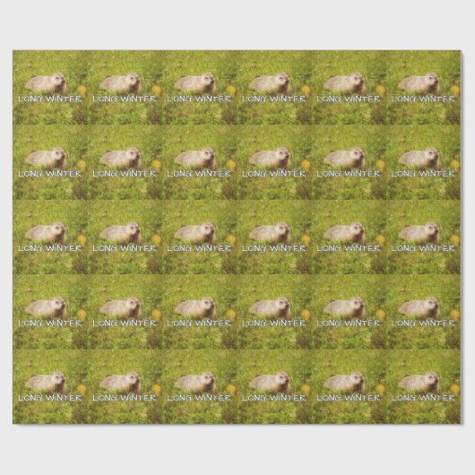 Lange winterverpakkingspapier cadeaupapier (Vlak)