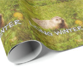Lange winterverpakkingspapier cadeaupapier (Rol Hoek)