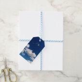 Lange zachte wolk cadeaulabel (Met Touw)