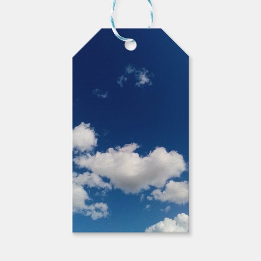 Lange zachte wolk cadeaulabel (Voorkant)