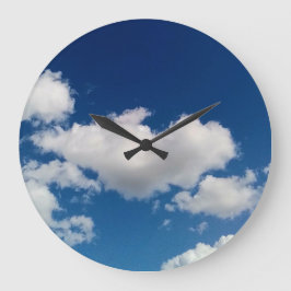 Lange zachte wolk grote klok