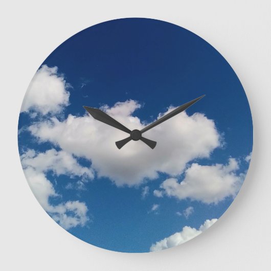 Lange zachte wolk grote klok (Voorkant)