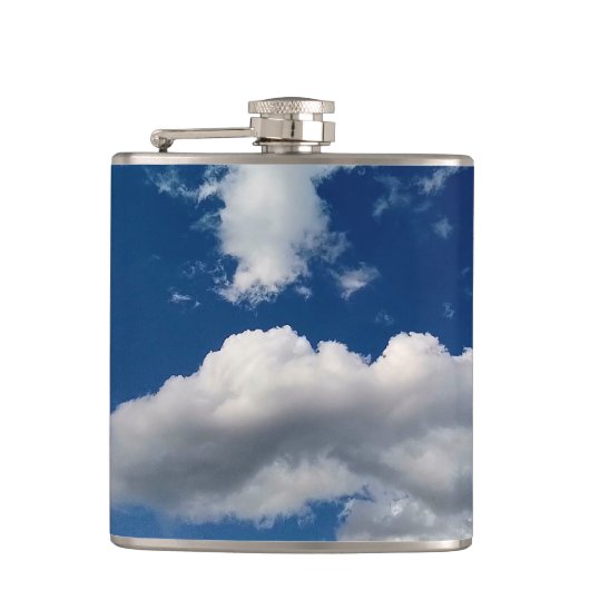 Lange zachte wolk heupfles (Voorkant)