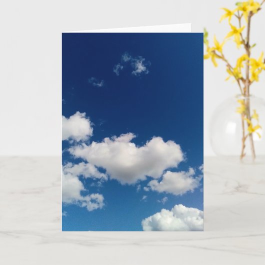 Lange zachte wolk kaart (Gele Bloem)