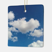 Lange zachte wolk keramisch ornament (Links)