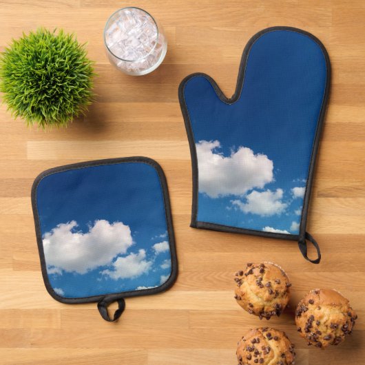 Lange zachte wolk ovenwant & pannenlap set (Top down)