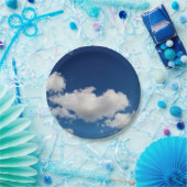 Lange zachte wolk papieren bordje (Feest)