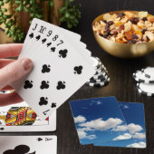 Lange zachte wolk pokerkaarten (Insitu)