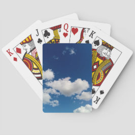 Lange zachte wolk pokerkaarten