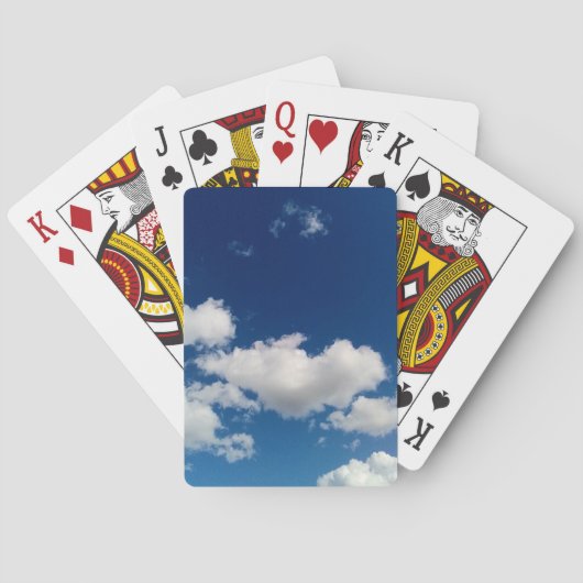 Lange zachte wolk pokerkaarten (Achterkant)