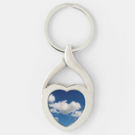 Lange zachte wolk sleutelhanger