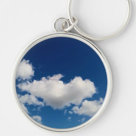 Lange zachte wolk sleutelhanger