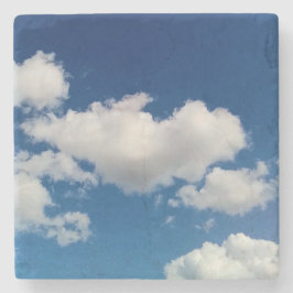 Lange zachte wolk stenen onderzetter