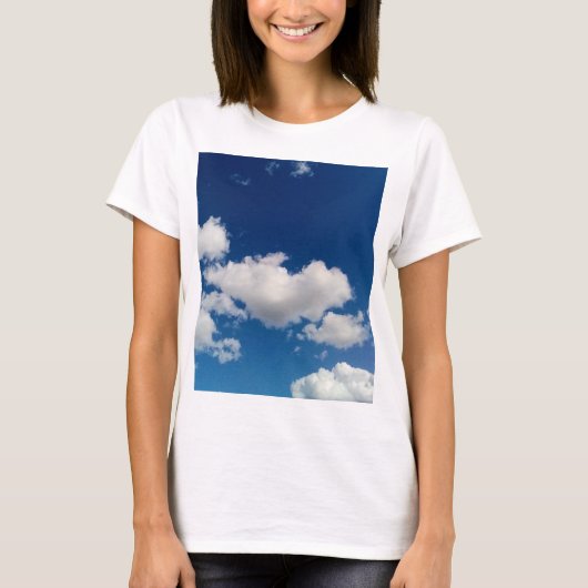 Lange zachte wolk t-shirt (Voorkant)
