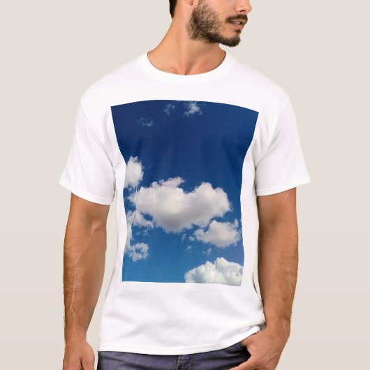 Lange zachte wolk t-shirt (Voorkant)