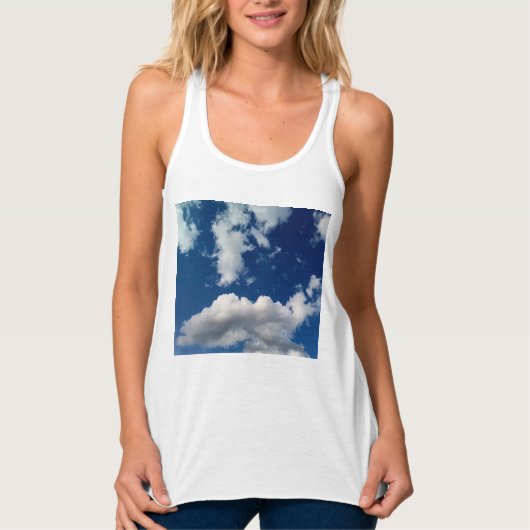 Lange zachte wolk tanktop (Voorkant)
