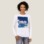 Lange zachte wolk Tri-Blend shirt (Voorkant)