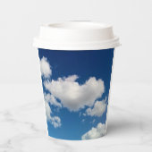 Lange zachte wolken papieren bekers (Achterkant)
