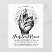 Lange zwarte nagels Crystal Energy Magic  Flyer (Voorkant)