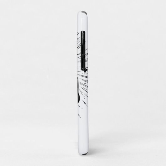 Lange zwarte spijkers & Crystal Energy Magic  Case-Mate iPhone Case (Achterkant/links)