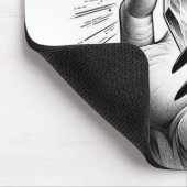 Lange zwarte spijkers & Crystal Energy Magic Muismat (Hoek)