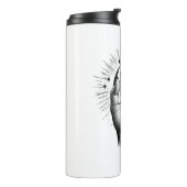 Lange zwarte spijkers & Crystal Energy Magic  Thermosbeker (Gedraaid links)