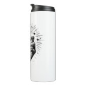 Lange zwarte spijkers & Crystal Energy Magic  Thermosbeker (Geroteerd rechts)