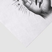 Lange zwarte spijkers & Crystal Energy Magic  Tissuepapier (Detail)