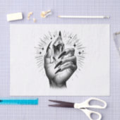 Lange zwarte spijkers & Crystal Energy Magic  Tissuepapier (Craft)