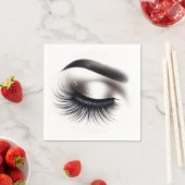 Lange Zwarte Wispy Wimpers Lash Extensions Beauty Servet (Insitu)