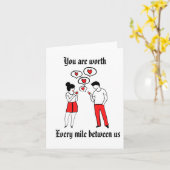 Langeafstandsrelatie Valentijnsdaggroet Kaart (Gele Bloem)