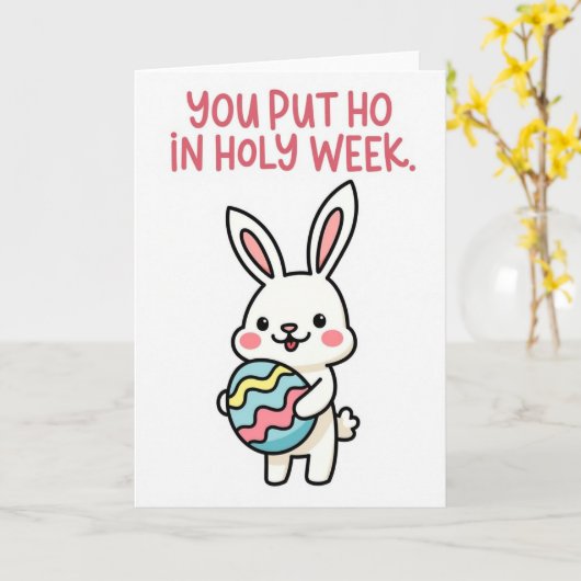 Langear-vriend Grappige kaart (Gele Bloem)