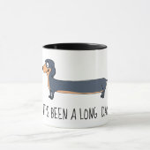 Langedag Dachshund 11 oz Combo Mok (Midden)