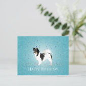 Langehardende Chihuahua Birthday Design Briefkaart (Staand voorkant)