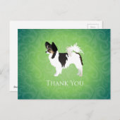 Langehardende Chihuahua Dank u voor uw ontwerp Briefkaart (Voorkant / Achterkant)