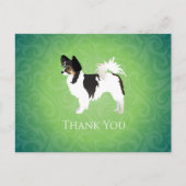 Langehardende Chihuahua Dank u voor uw ontwerp Briefkaart (Voorkant)