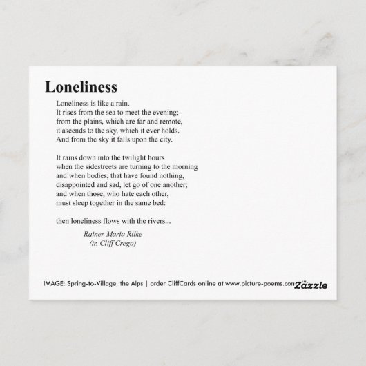 LANGELIJKHEID BRIEFKAART (Achterkant)