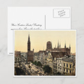 Langen Market and Court House, Danzig, West Prussi Briefkaart (Voorkant / Achterkant)