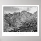 Langen Peak Beauful Rugged Rocky Mountain Poster (Voorkant)